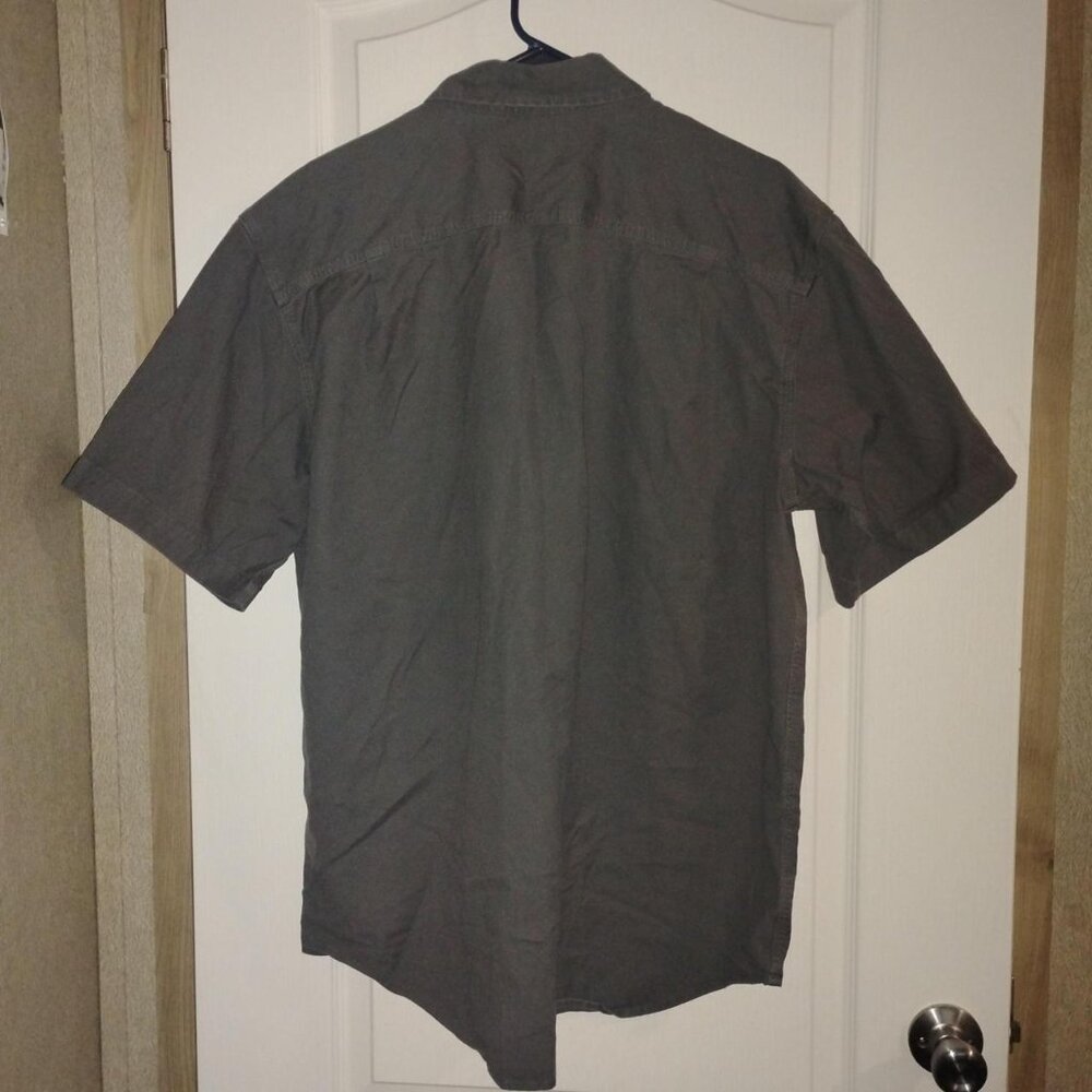 CARHARTT Men's Plain Shirt Grey Size L - Picture 3 of 5